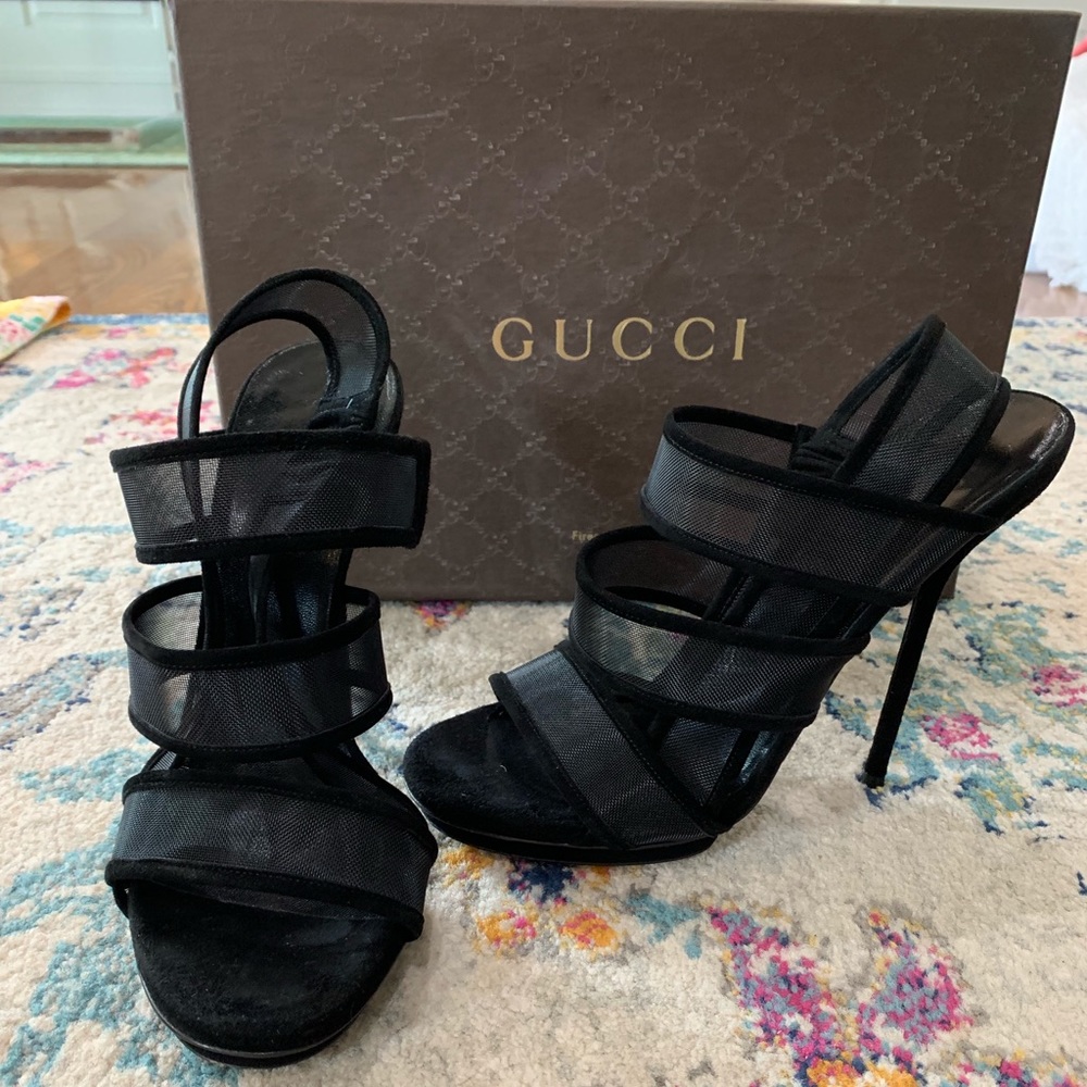 Gucci black stilettos